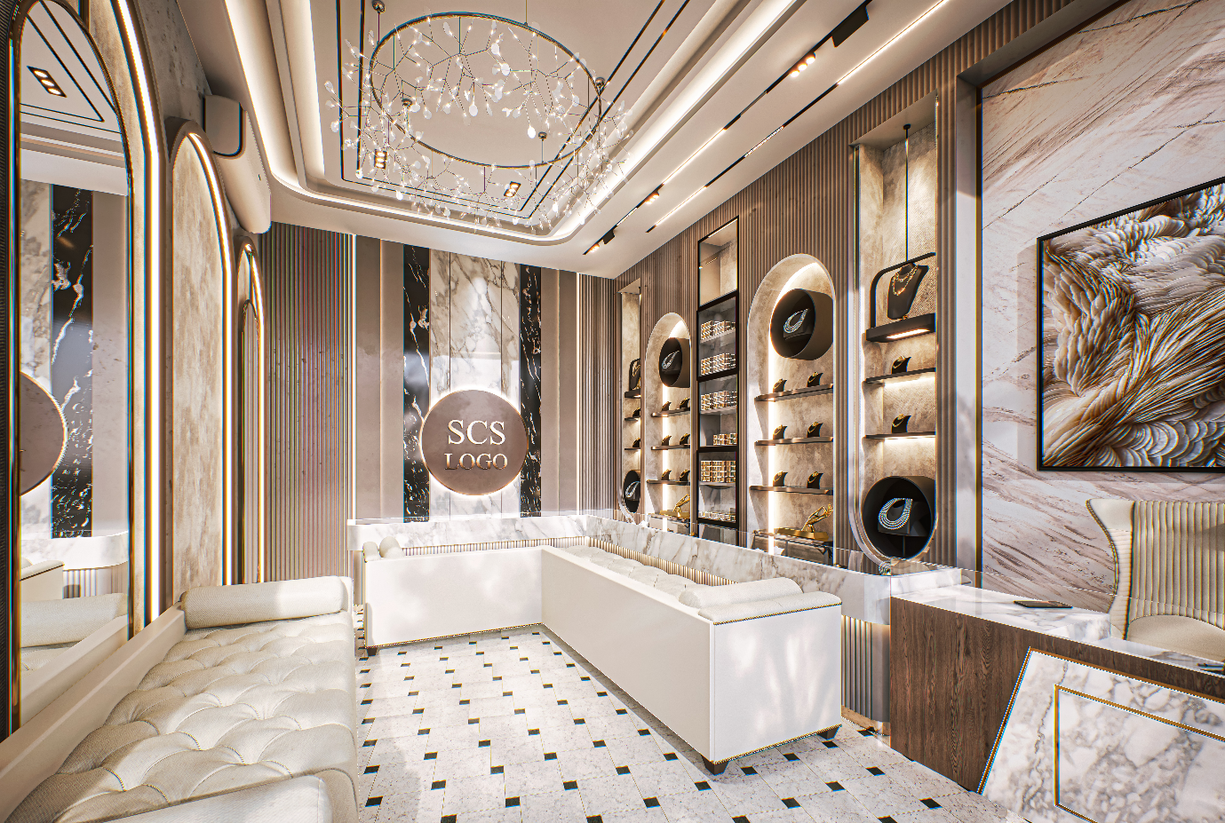 SCS Jewellers interior seating